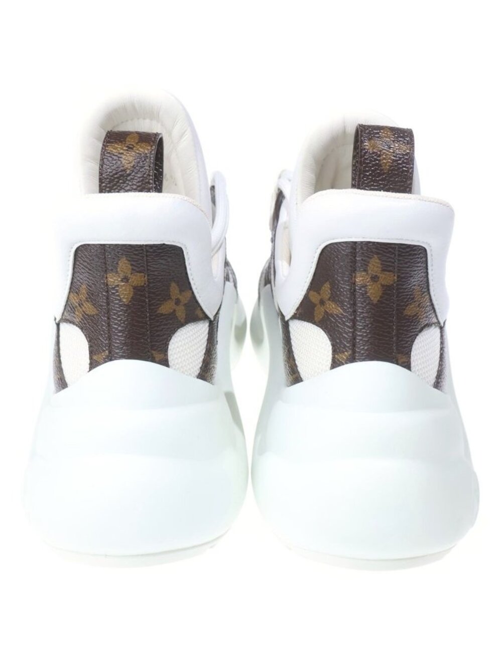 Louis Vuitton LV Acryte Line Monogram Lace Up High Cut Shoes Sneakers White - Picture 3 of 6